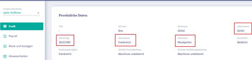 fahlende Sozialversicherungsnummer